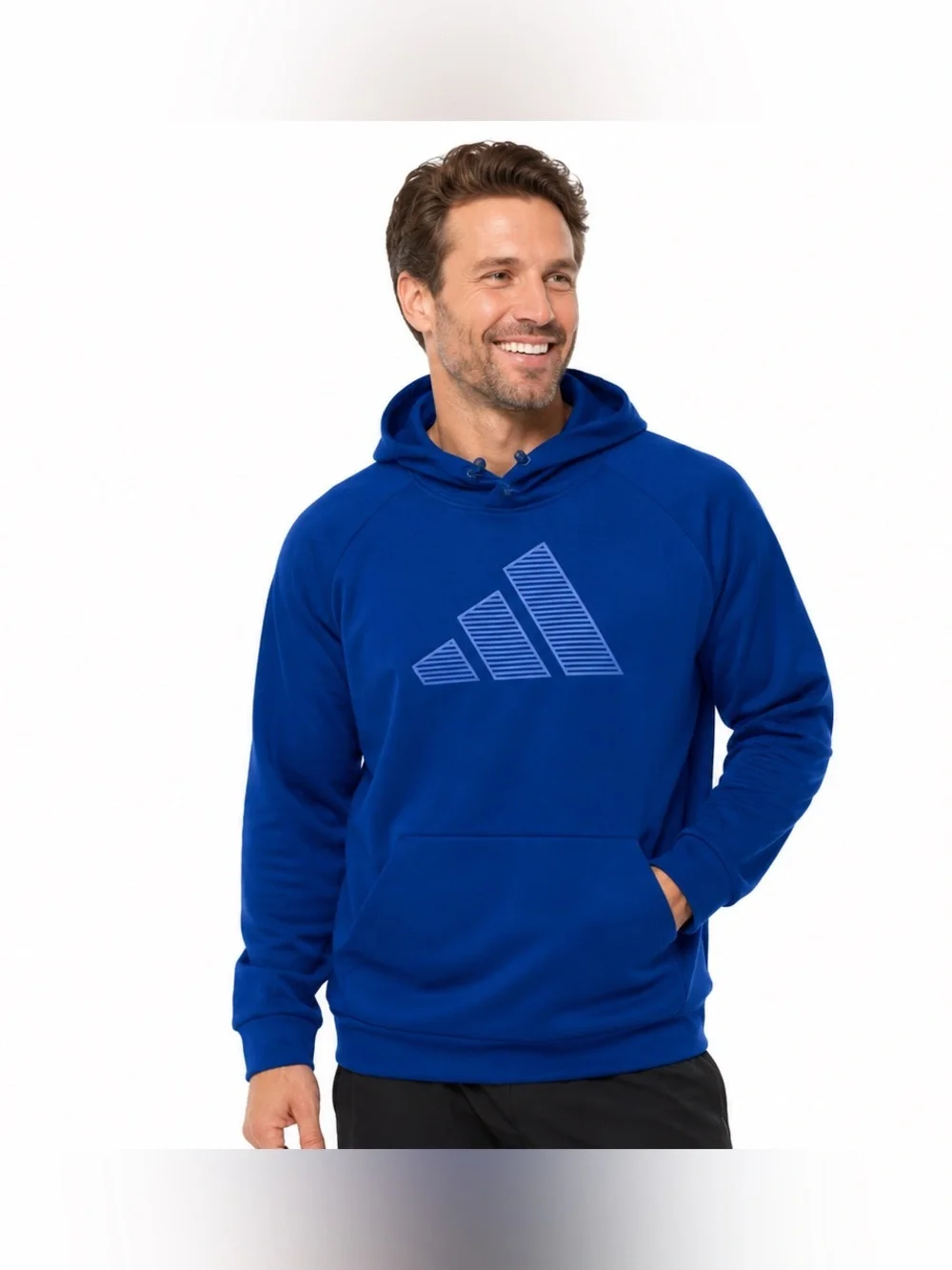 Adidas men’s pullover hoodie blue sz XL extra large Aeroready